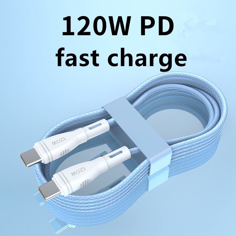 6A 120W Type C to Type C Cable PD Fast Charging Quick Charge Colorful ...