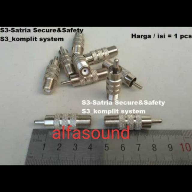 Taiwan Rca Male Threaded Audio Video Connector Cctv Jack Bnc | Shopee ...