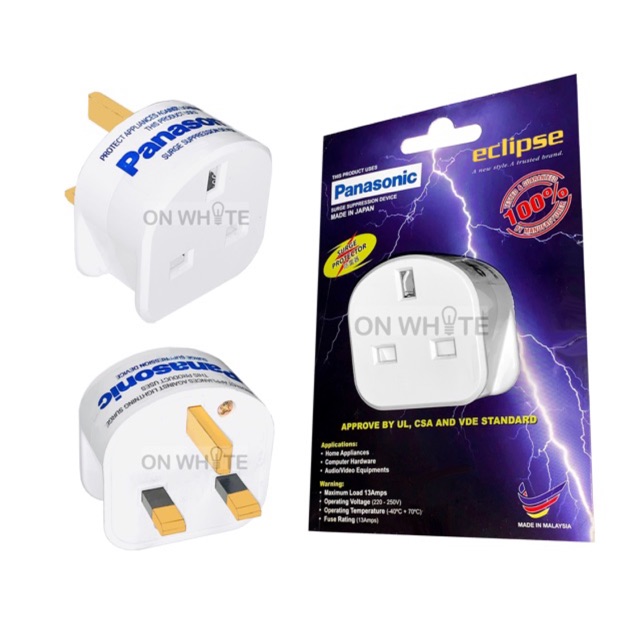 PANASONIC Plug 13A With Surge Protection /PSE/PROMARK | Shopee Malaysia
