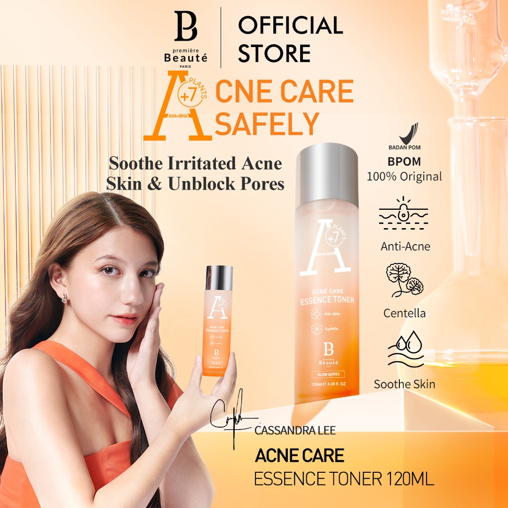 [BPOM] Premiere Beaute Acne Care Essense Toner 120m Salicylic Acid BHA