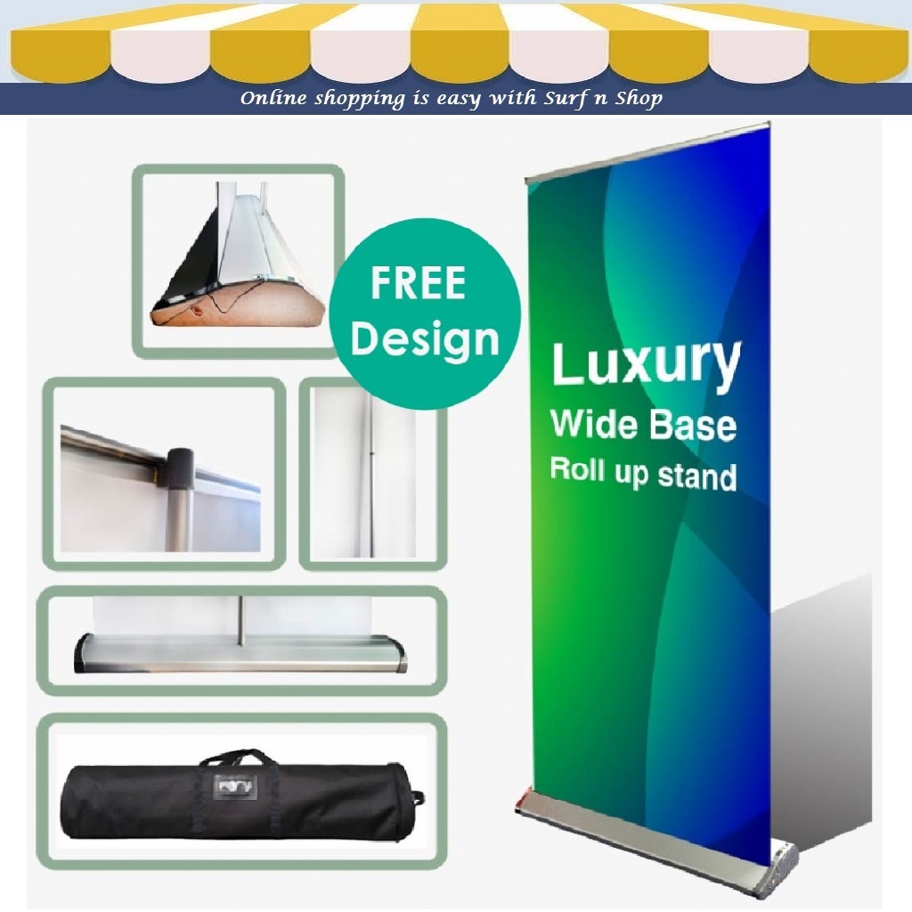 🔥 Luxury Roll Up Bunting With Printing + FREE Design | Shopee Malaysia