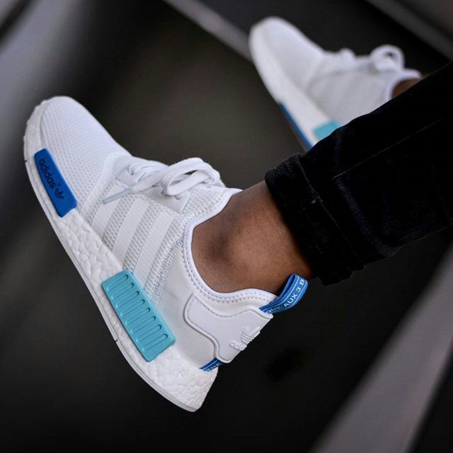 Adidas NMD Boost St Paul White Blue Glow Shopee Malaysia