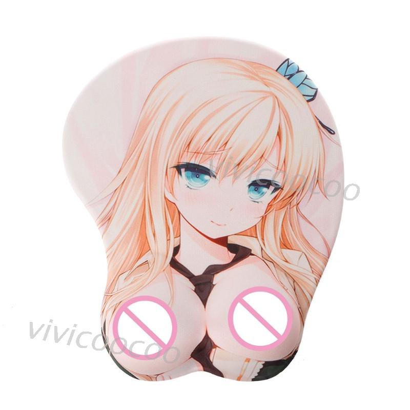 Vivi Cartoon Anime 3d Beauty Sexy Chest Silicone Mouse Pad Wrist Rest Support Mat Shopee Malaysia 2842