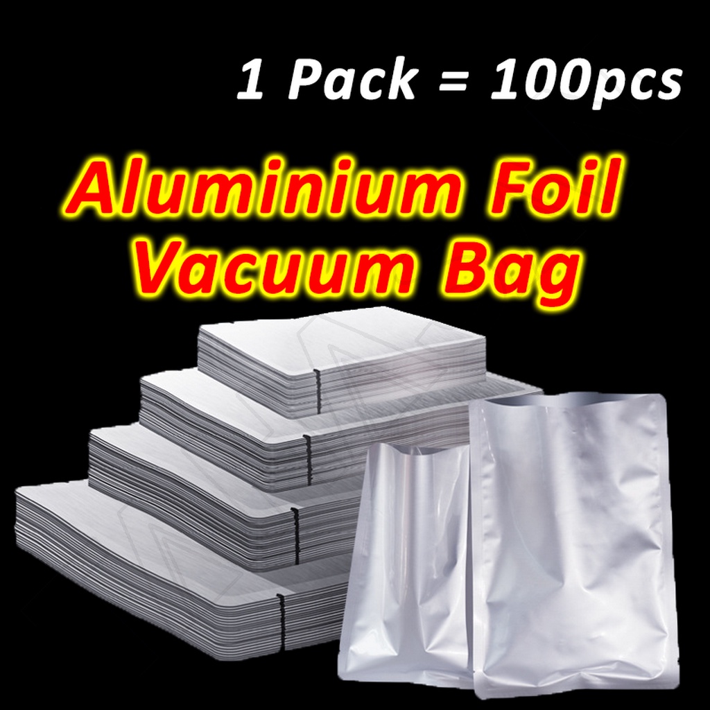 thumbnail image 2 of Thsgreat 100-Pack 5.5x7.5 Inch Heat Seal Aluminum Foil Bags For Vacuum Sealer – Food Storage 2 of 5