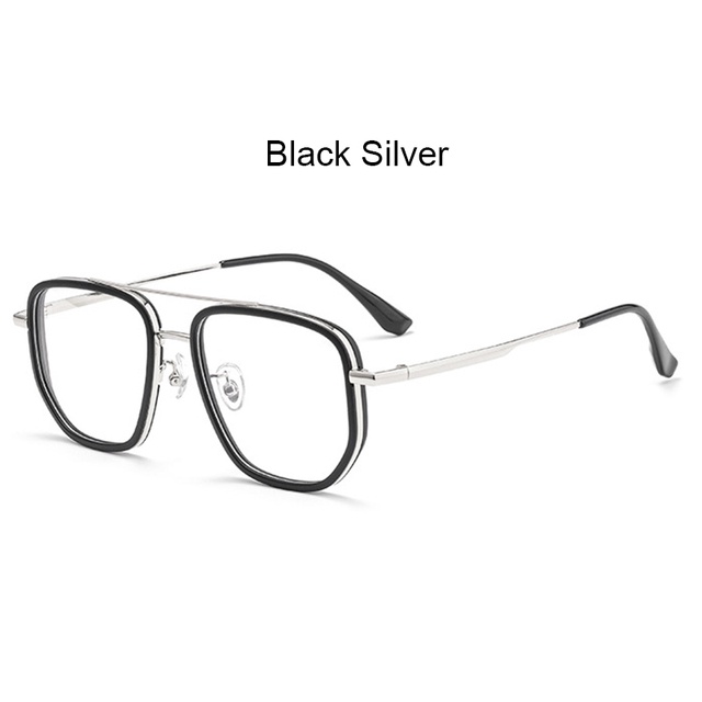 Tr90 Pure Titanium Optical Glasses Frame Men Women Double Beam