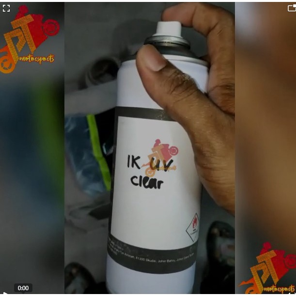 Cat Bancuh Spray Tin Cat Pain Uv Clear 2K Paint Kilat Layer [SPRAY TIN