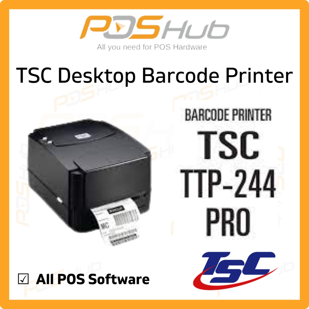 Barcode Printer Thermal Label Printer TSC TTP 244 Pro (1 year warranty ...