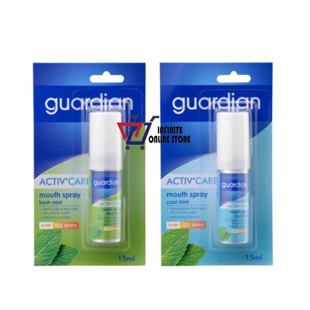 Guardian Activ Care Mouth Spray (Fresh Mint / Cool Mint) (15ml ...