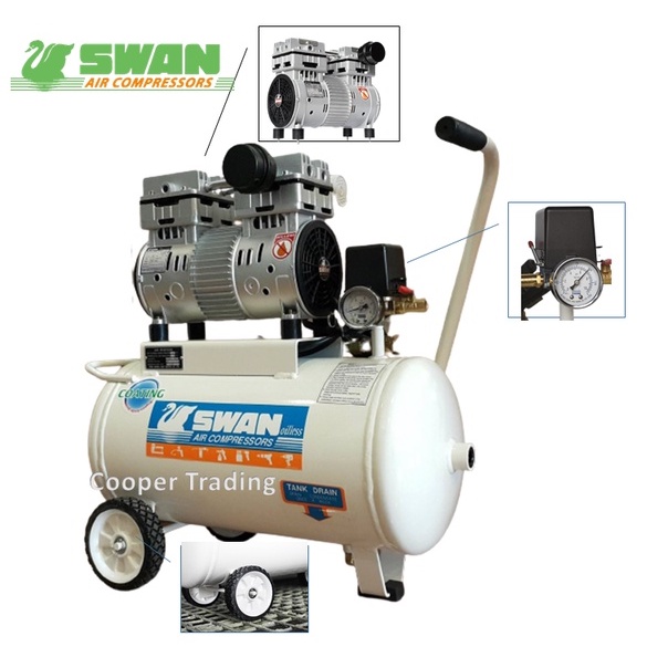 Swan Oil-Less Air Compressor DR-Series/DRS-210(Supr Silent) | Shopee ...