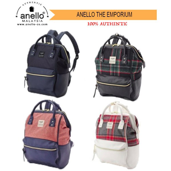 AUTHENTIC anello x the emporium pu leather limited edition mouthpiece mini backpack Shopee Malaysia