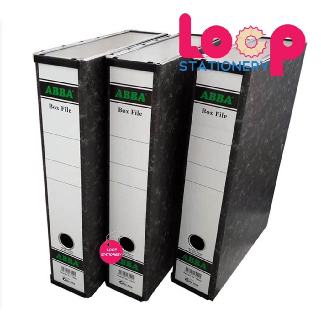 ABBA Box File Arch Box File Size F4 3'' [10pcs In Box] | Shopee Malaysia