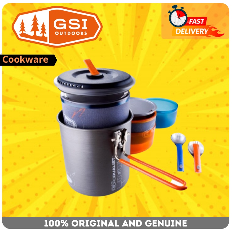 GSI Outdoors GSI Outdoors Halulite Ketalist Cookset Gray/Orange - Compare Prices - US - View #6