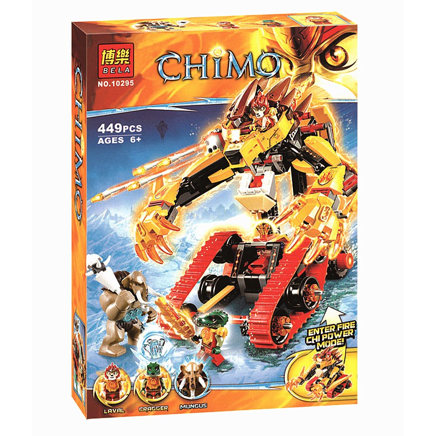 CHIMA Laval s Fire Lion 10295 LEGO Compatible Brick Shopee Malaysia