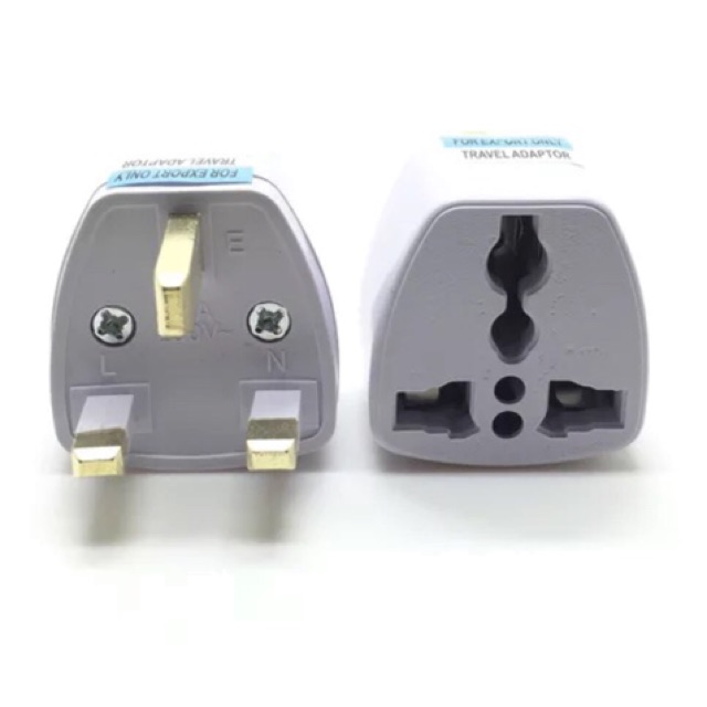 Universal 2 Pin To 3 Pin Plug Malaysia Converter Adapter US EU CHINA ...