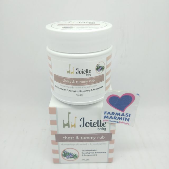 Joielle Baby Chest & Tummy Rub 60g Shopee Malaysia
