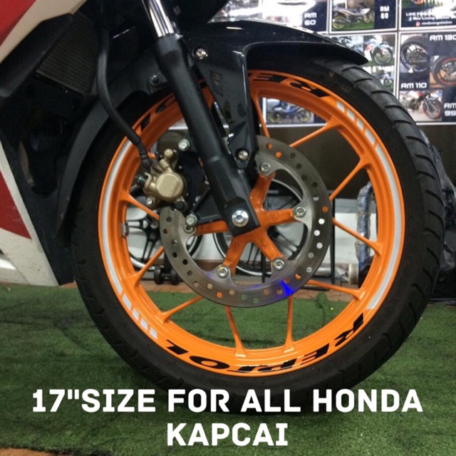 Rim Lining Sticker for Repsol RS150R WAVEDASH WAVE CBR | Shopee Malaysia