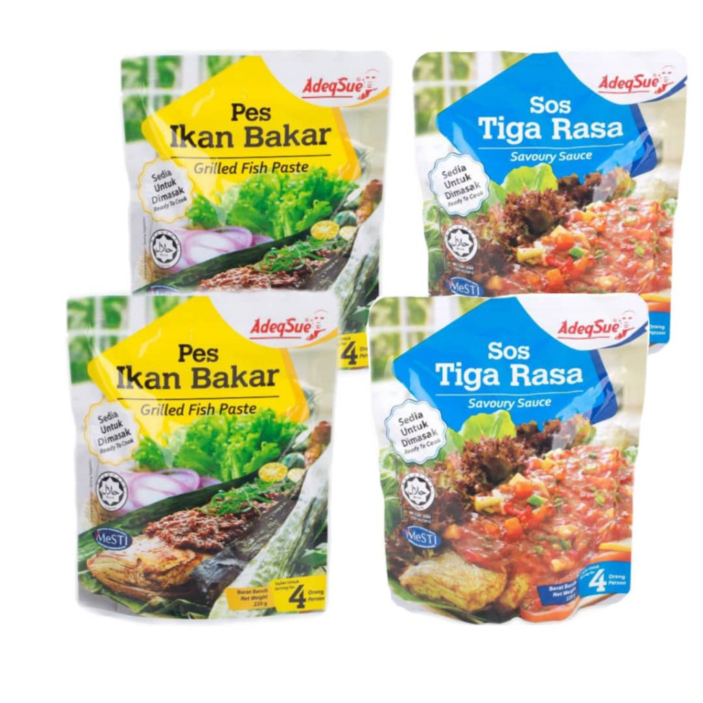 COMBO PACK ADEQSUE (PES IKAN BAKAR DAN SOS TIGA RASA) | Shopee Malaysia