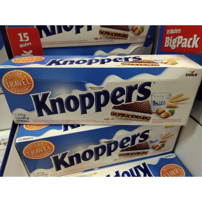 Knoppers 15pc 375g 375G in duty-free at bordershop Luzhanka