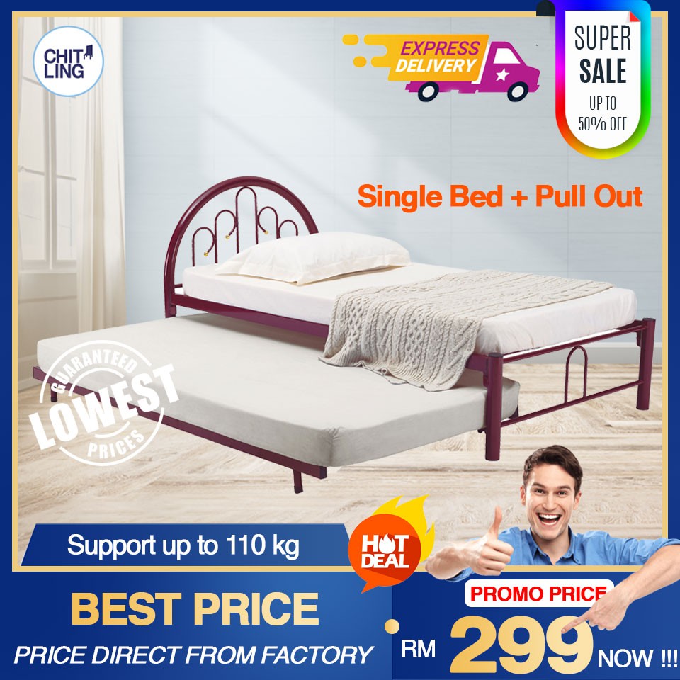 🔥 LOWEST PRICE 🔥 Metal Single Bed / Katil Bujang Besi / Katil Single ...