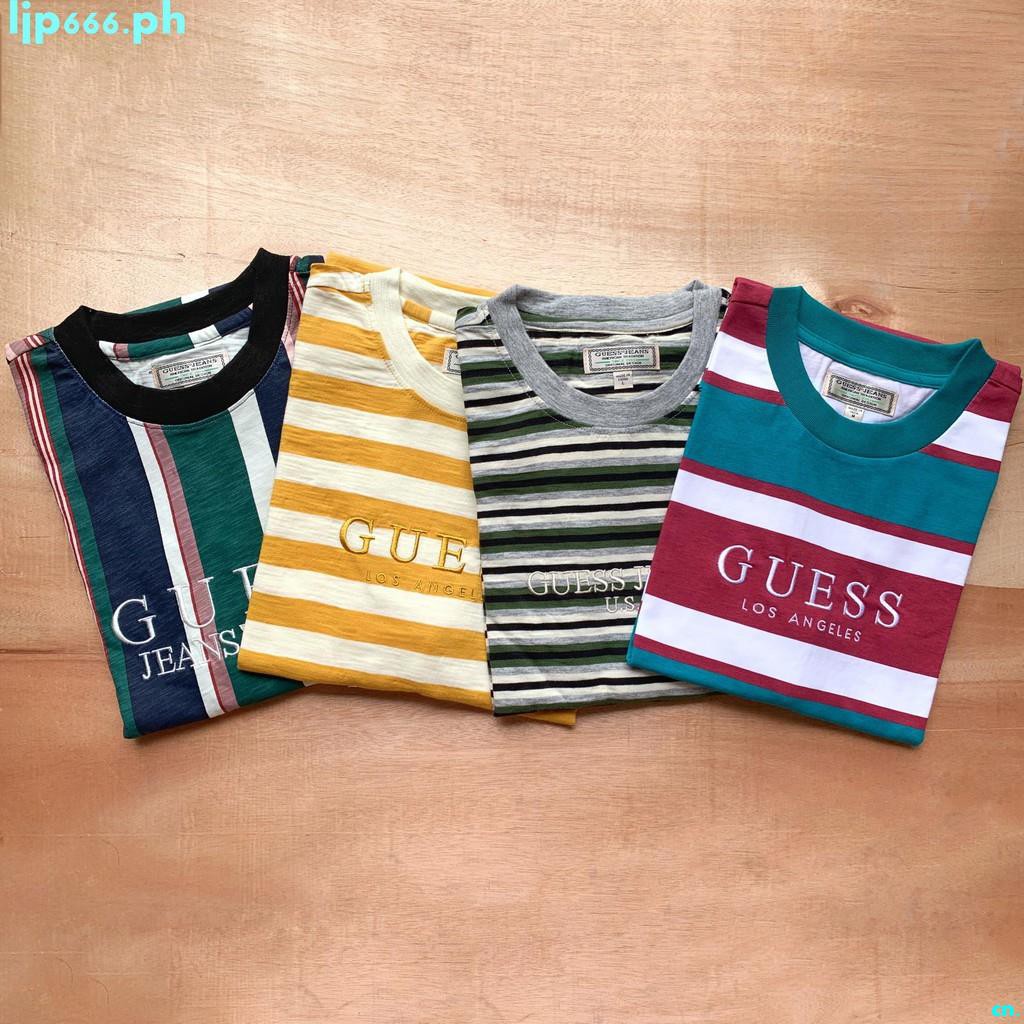 Guess los cheap angeles striped shirt