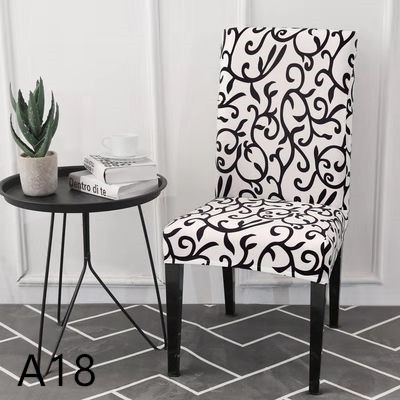 1PCS Universal Elastic Chair Cover Floral Seatcover Stretch Wedding Home  Decor