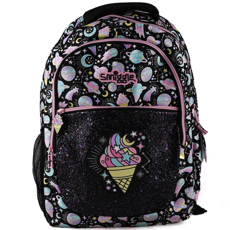 Smiggle Backpack latest design diamond Ice cream Decompression schoolbag