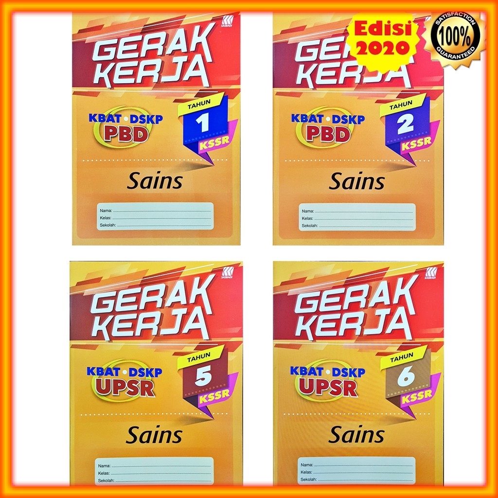 Buku Latihan Gerak Kerja Kssr Upsr Sains Shopee Malaysia