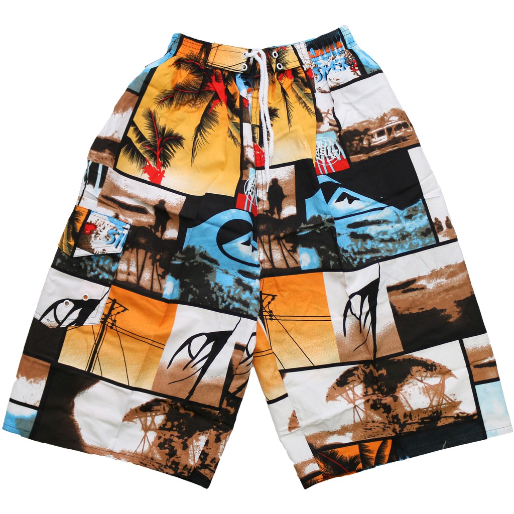 (HARGA BORONG) Men Short Pants Beach Board Short Summer Hawaii ...