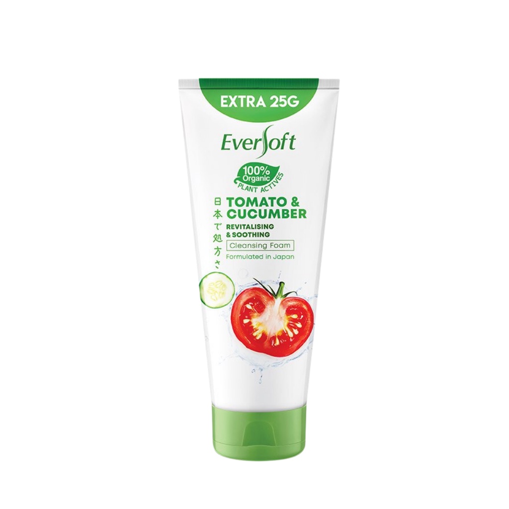Eversoft Facial Cleanser Pencuci Muka (120g/195g) Tomato / Avocado ...