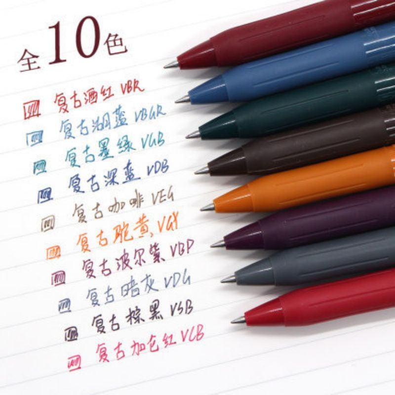 Simple Color Gel Pen 0.5mm Pen Tip Cute Hand Account Annotation Drawing Graffiti School Supplies, Purple