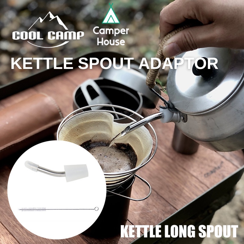 [Ready Stock] Camping Goose Neck Adaptor Spout Extension for Coffee Pot ...