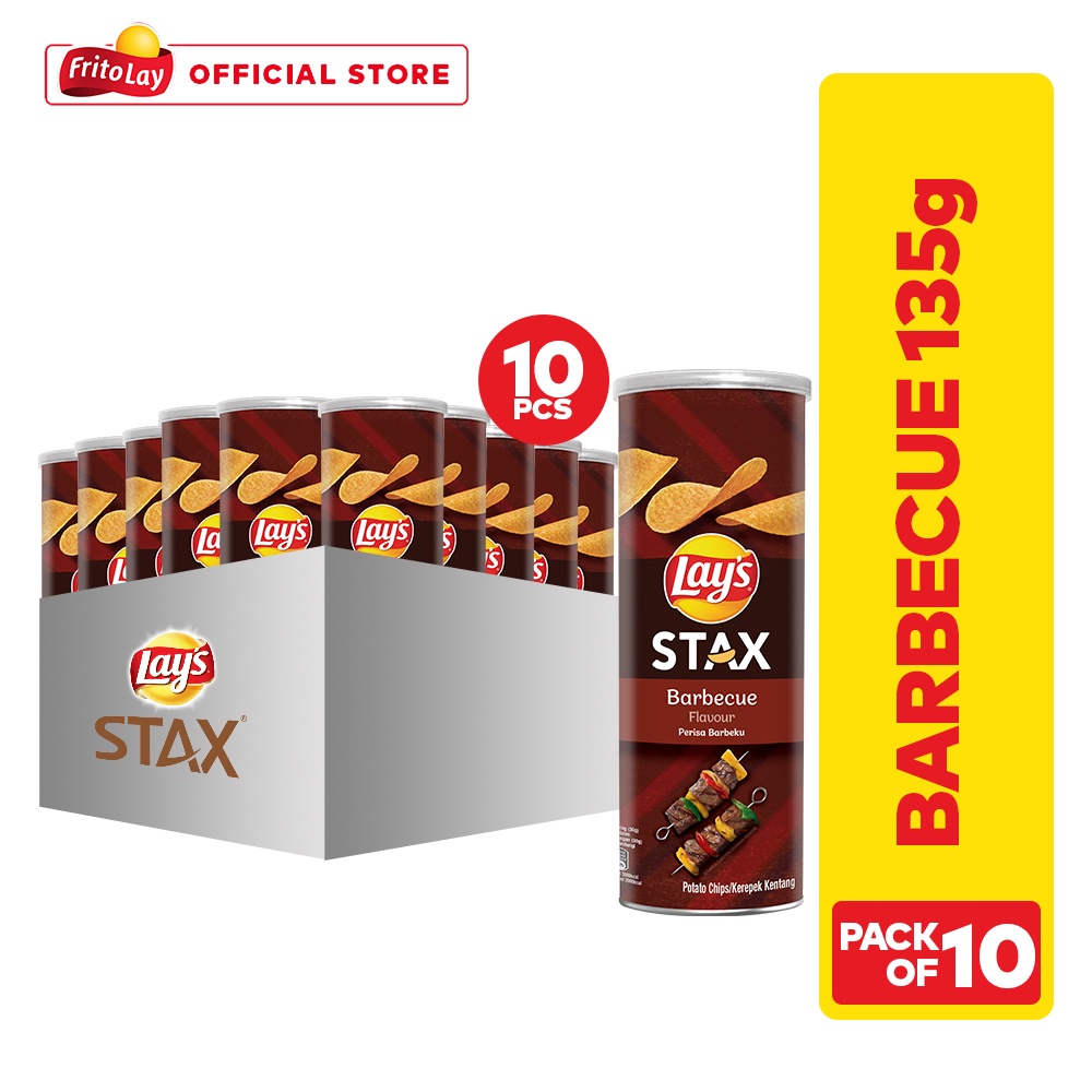 Lay's Stax Barbecue 135g (Pack of 10) | Shopee Malaysia