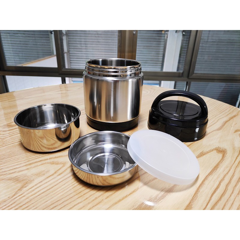 1000ml 1400ml Stainless Steel Thermal Food Container Tiers