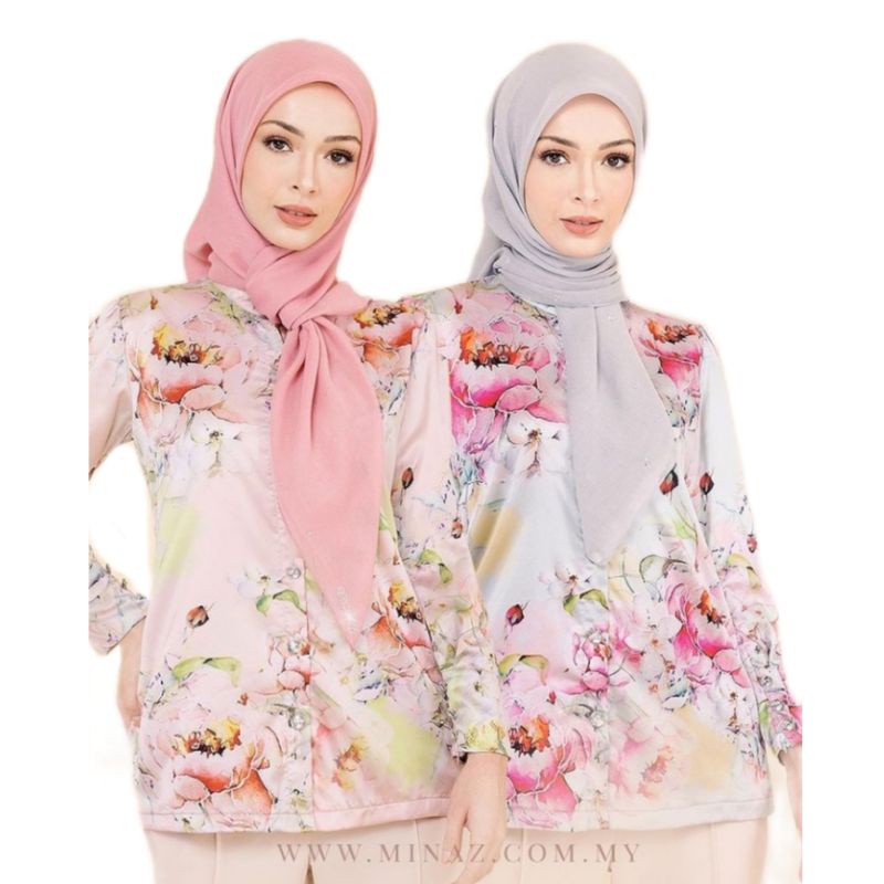 Minaz Roselle top minaz blouse casual blouse satin top top with lining ...