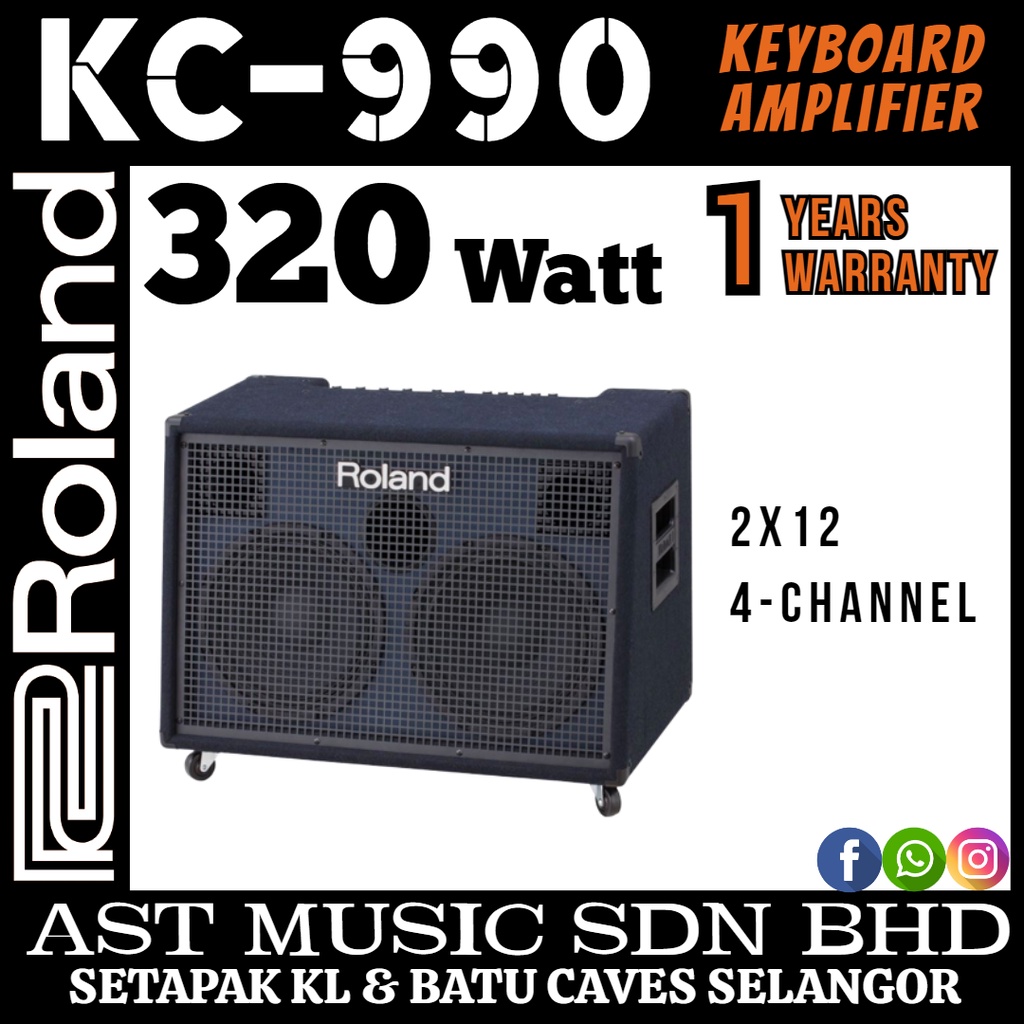 Roland KC990 320Watt 2x12 4Channel Keyboard Amplifier ( KC990