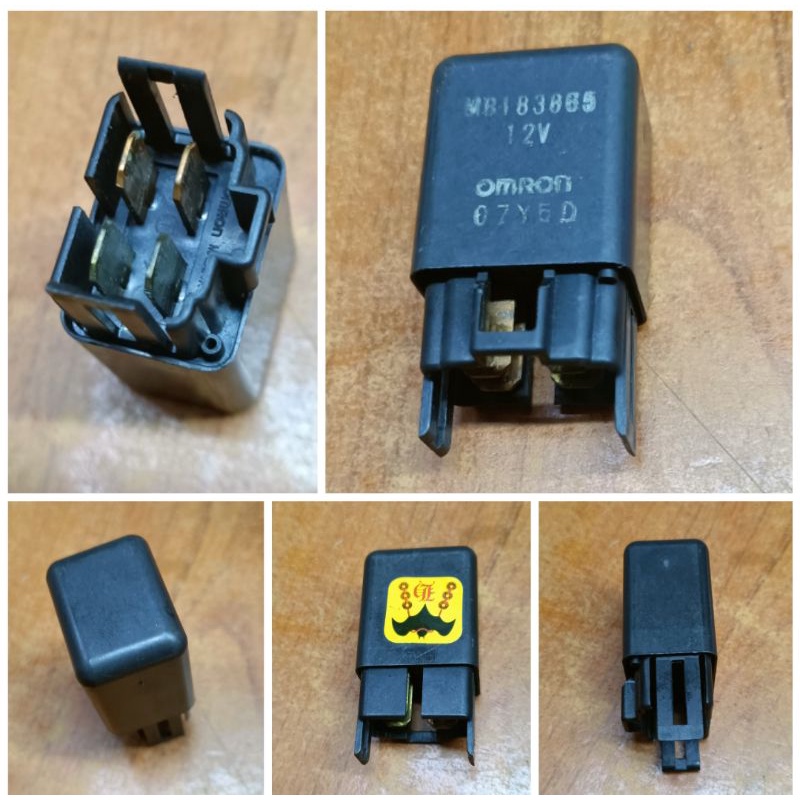 MITSUBISHI PAJER PROTON SAGA WIRA MB183865 ORIGINAL MORON AIR COND 4PIN RELAY (Used) READY STOCK