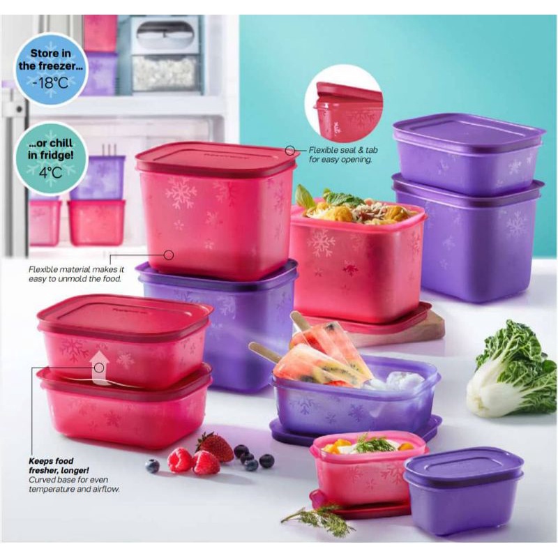 Tupperware Chill Freez Set 1.1 L / 450ml / 170ml | Shopee Malaysia