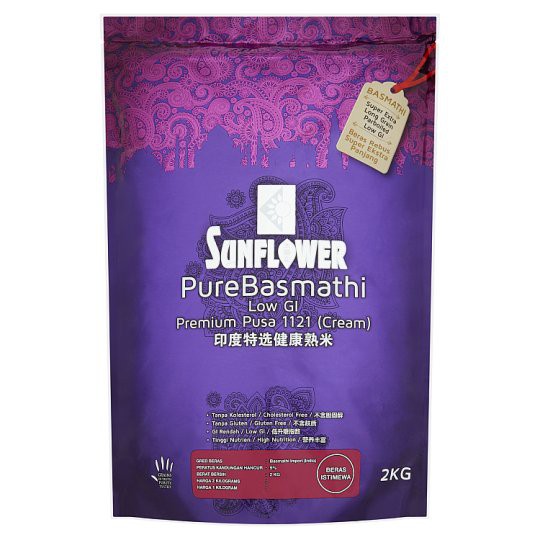SUNFLOWER Pure Basmathi Low GI ( Premium Pusa 1121 ) 1kg & 2kg & 500gm