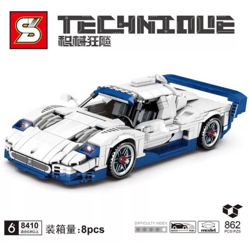 SY8410 Blocks Technique Maserati Lego Compatible 862pcs Shopee