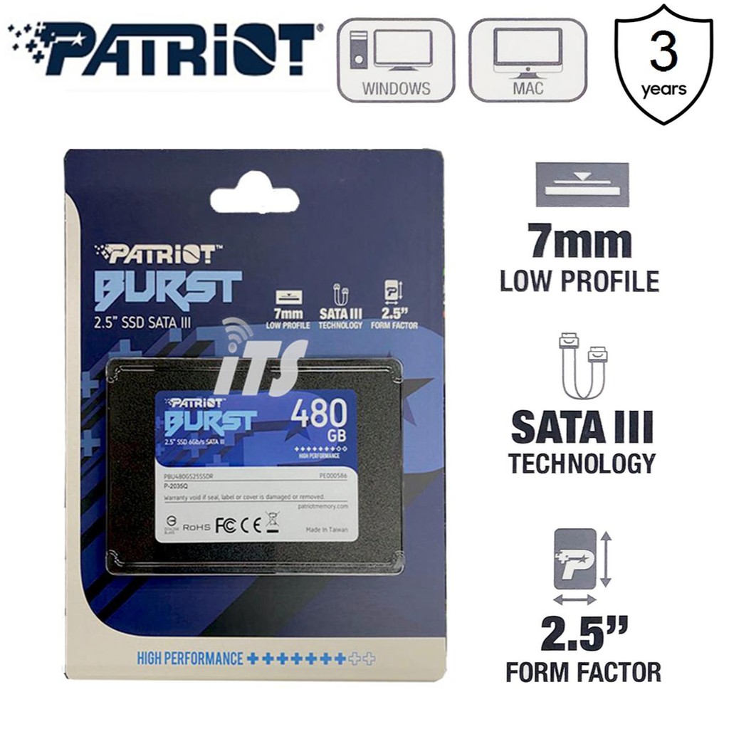 Patriot hot sale burst 480gb