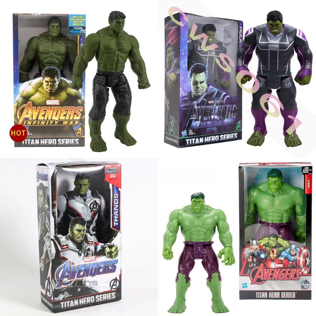 Disney Marvel Toys 30CM Marvel Avengers Endgame Thanos Hulk Action Figure  Toys Movable Joint Figure Gifts