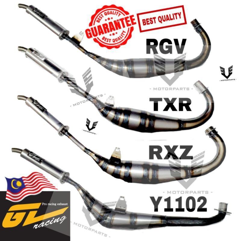 GL RACING OP EXHAUST RXZ/RGV/125Z/TXR150/Y110/TZM/DYNAMIK OP Racing ...