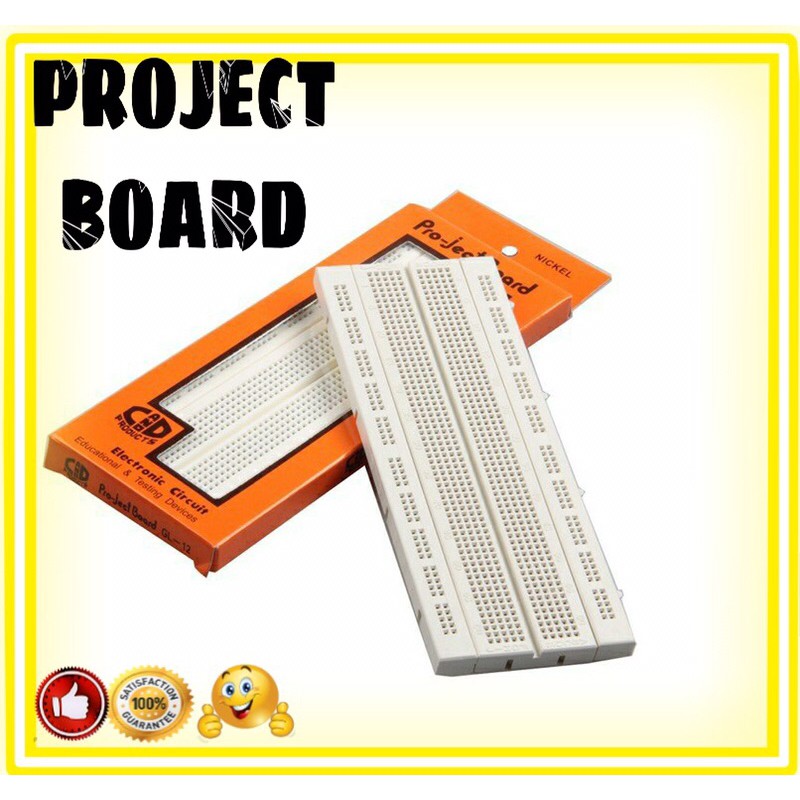 Solderless Breadboard Project Board 840 Tie Points Gl 12 Arduino Raspberry Shopee Malaysia 4741