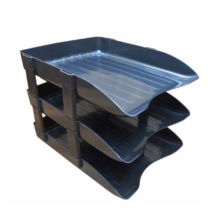 File Document Tray / Letter Paper Rack ( 2 Tier / 3 Tier ) | Shopee ...