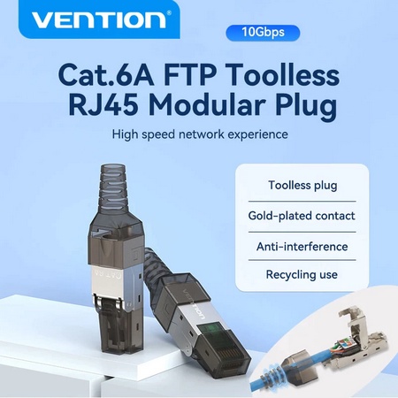 Vention Connector Toolless RJ45 Modular Plug | Shopee Malaysia