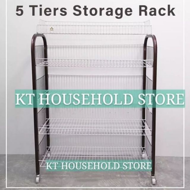 KT WARE 3V 5 Tier Bakery rack Dish rack / plate rack /multipurpose rack ...