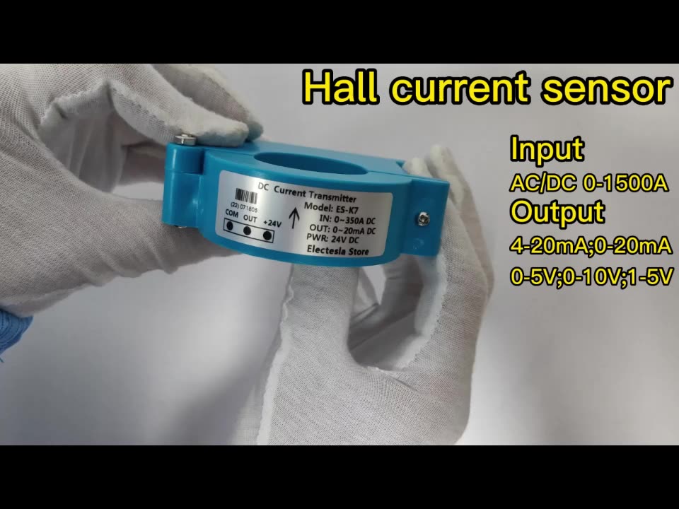 Hall Open Loop Current Transducer DC Current Sensor 0-1500A 4-20mA 0 ...