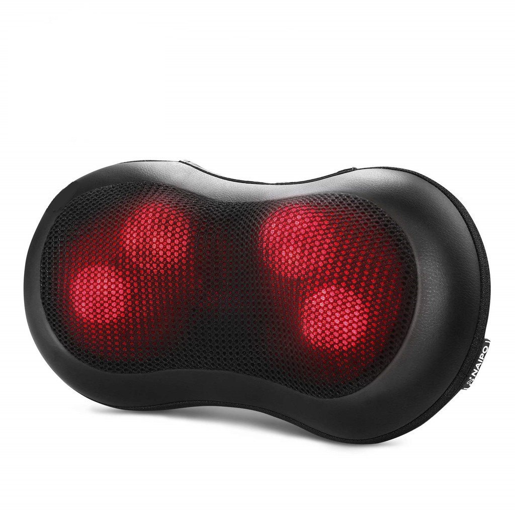 Naipo Neck Massage Pillow Back Massager Cushion with Deep Heat