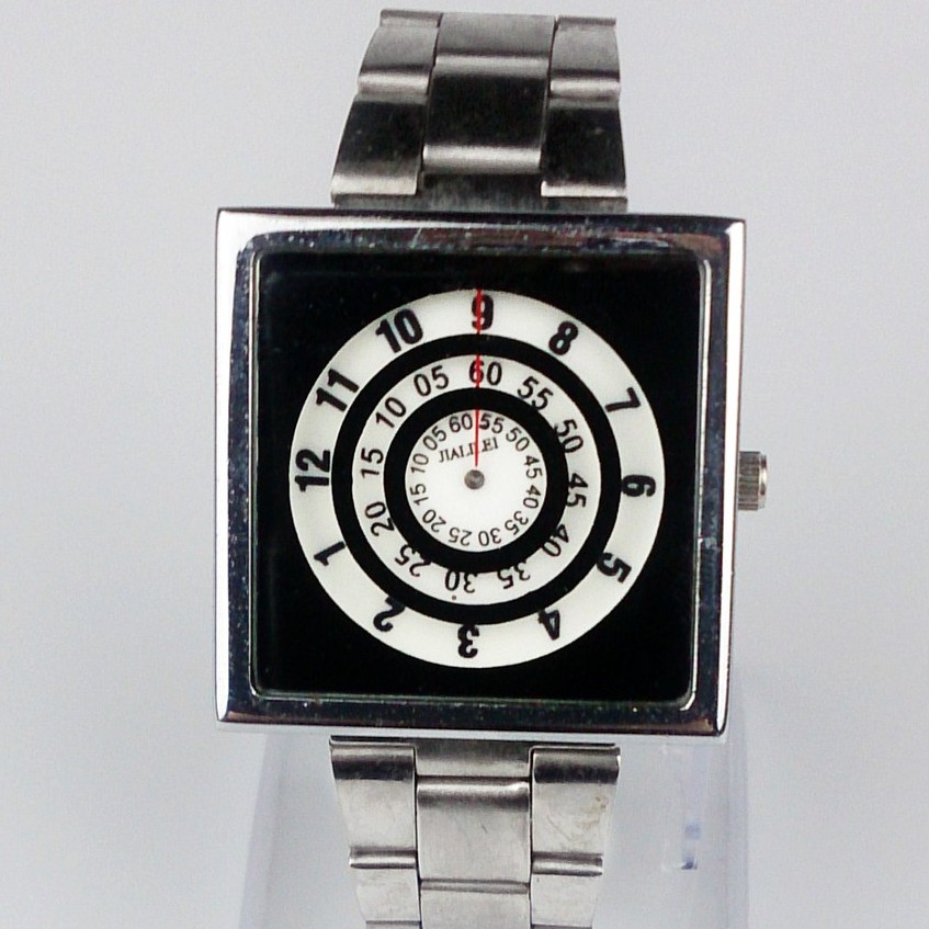 Jialilei 58755 Square Rotating Dial Man Lady Watch Shopee Malaysia