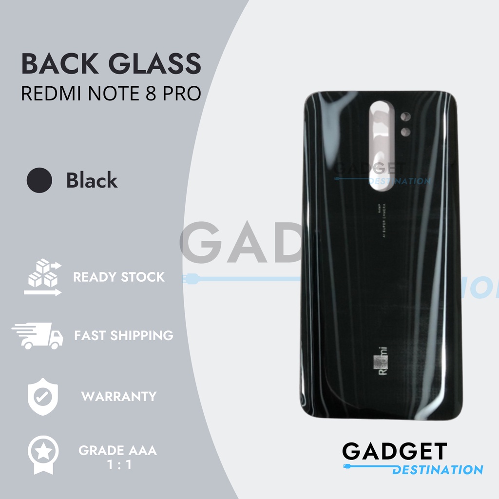 Gadget Destination Ready Stock Redmi Note 8 Pro Battery Cover Back Glass Housing Shopee 4891